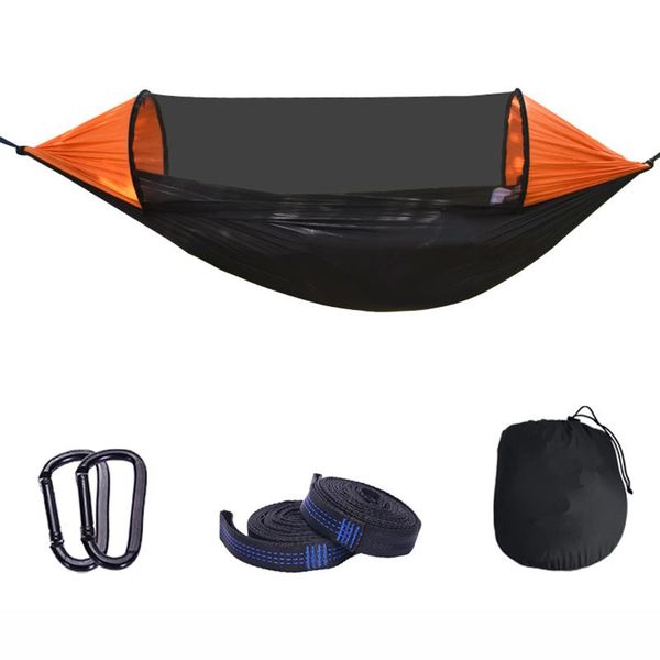 

outdoor camping full-automatic hammock quickly open stay bar detachable hiking insect prevention tent tents and shelters