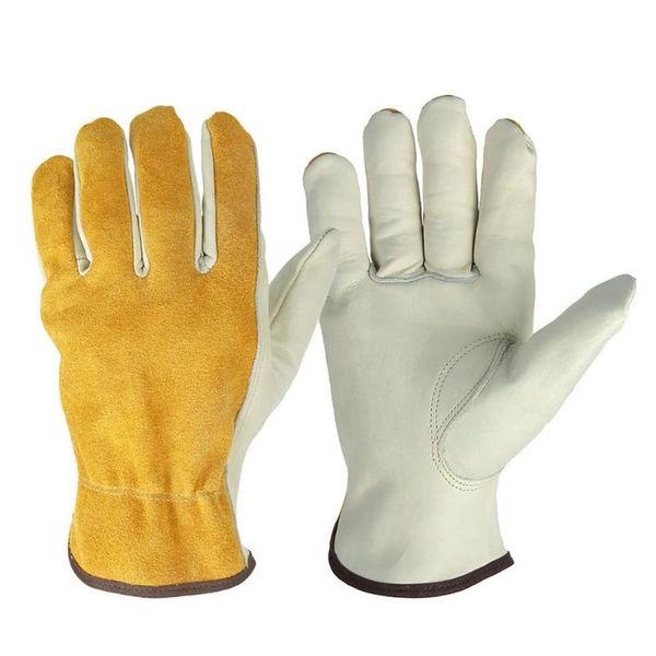 

disposable gloves gardening leather work working protective breathable sweat-absorbent for digging planting