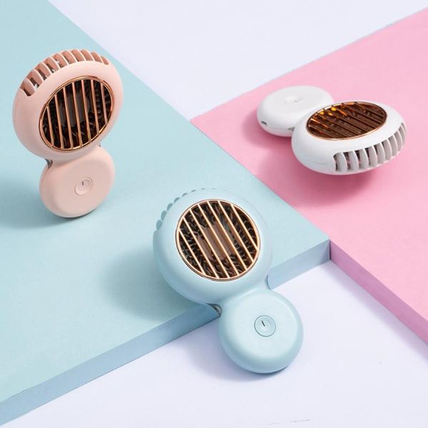 

electric fans handheld mini portable fan neck compact deskhanging easy natural wind simple usb rechargeable