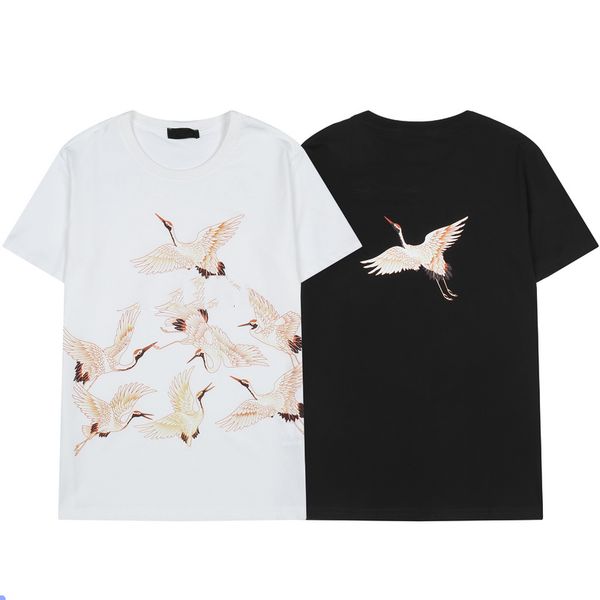 

Flying Peace Dove Odell Fabric Fashion t shirt Digital Direct Injection S-XXL, White;black