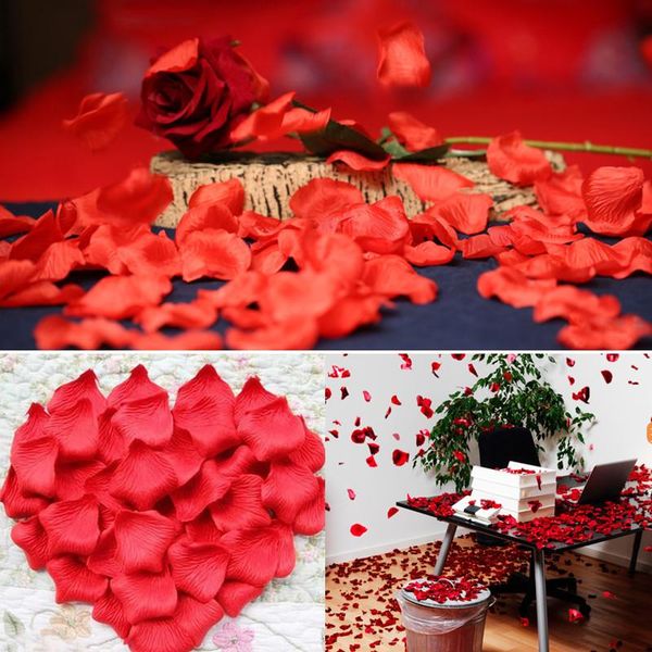 

other accessories 100pcs/pack 5*5cm flower petals wedding dried rose artificial petalas de rosa decorations marriage room, White