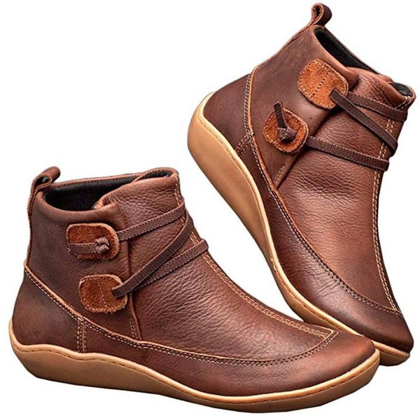 

boots women short plush warm femme winter waterproof shoes ankle pu, Black