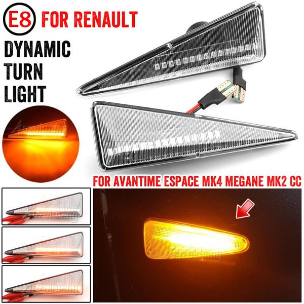 

emergency lights dynamic side markers led indicator turn signal lamp for espace 4 vel satis wind avantime megane 2 scenic
