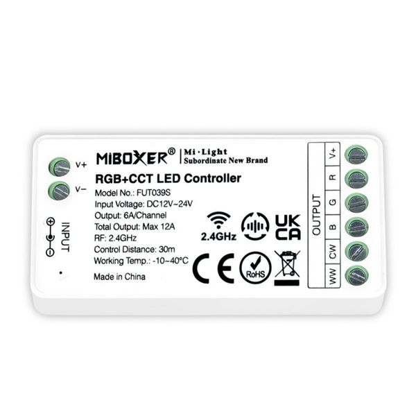 

controllers est mini 2.4g rgb+cct controller fut039s for rgbww led strip