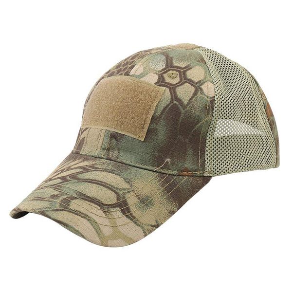 

outdoor camouflage adjustable cap mesh military fishing hunting hat 77uf hats, Black;white