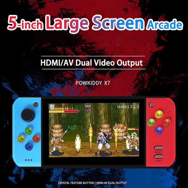 

5.0inch retro handheld game console video gaming players mp5 playback built-in 200 games tf extension tvout portable