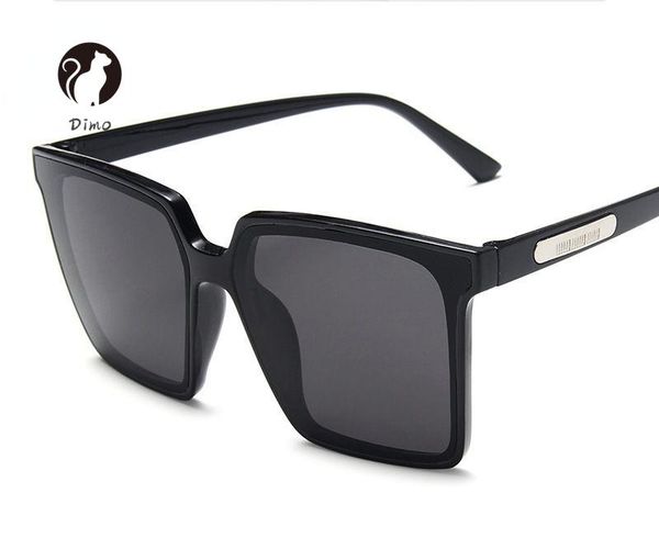

sunglasses ivory white women's plain face big square frame fashion glasses ins, White;black