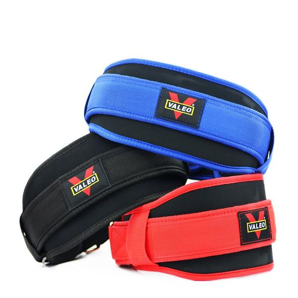 

nylon weightlifting belt power lifting gym work exercise back support squats cleans heavy duty waist, Black;gray
