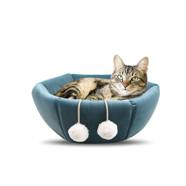 

cat beds & furniture pets collapsible nest dual function bed warm sleeping bag hideway for cold weather