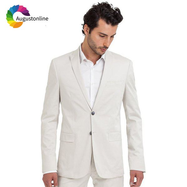 

men's suits & blazers slim fit men wedding groom wear tuxedos 2 pieces (jacket+pants) bridegroom man blazer ij6j, White;black