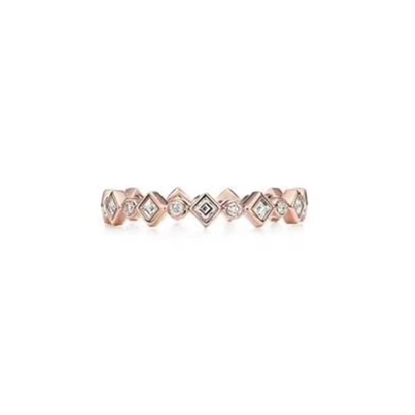 

cluster rings jz tfb rllen 1: 1 original 925 sterling silver rose gold ring with logo diy jewelry for women., Golden;silver