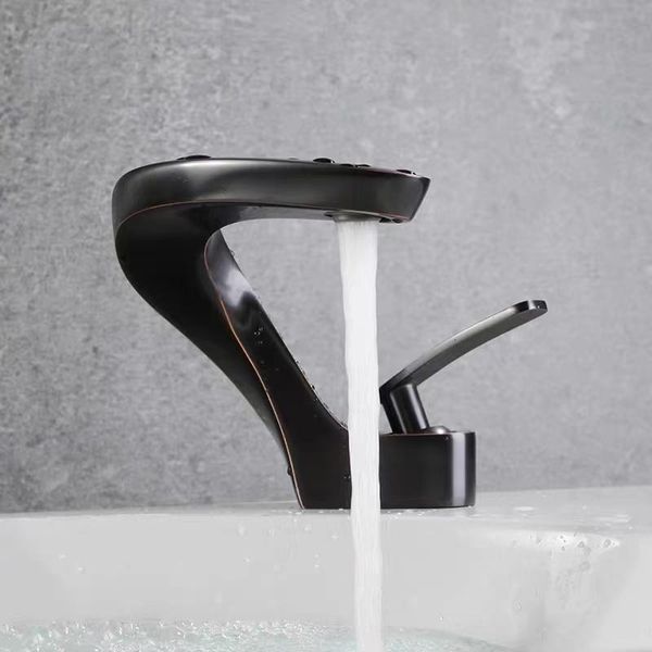 

basin faucets chrome brass arrival bathroom black s type faucet deck mounted cold water sink mixer taps torneira