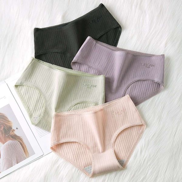

dream time pure cotton crotch girl comfortable hip wrap briefs, Black;pink