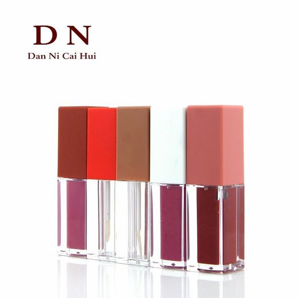 

factory wholesale design new dn lip glaze empty square multicolor lip color tube