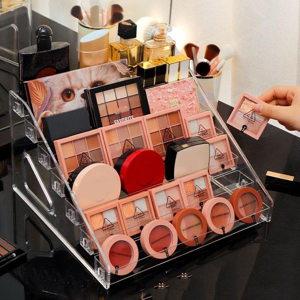 

storage boxes & bins 3/4/5/6/7layer lipstick box acrylic makeup organizer nail polish display stand holder cosmetic jewelry container