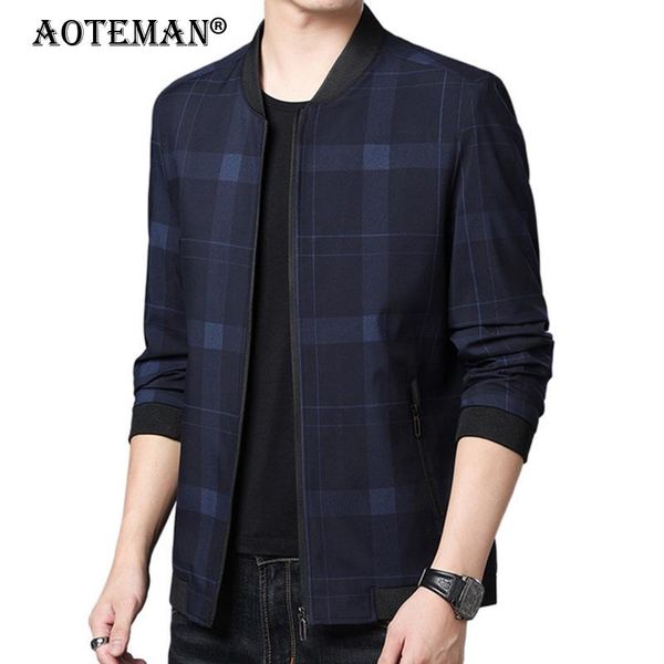 

men jackets baseball coat plaid male windbreaker vintage clothing spring autumn casual jacekt sport outdoor outwears lm429 men's, Black;brown