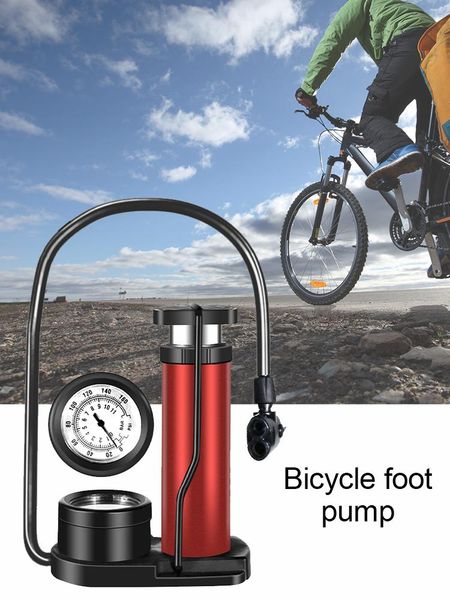 

bike pumps bicycle pump with pressure gauge air universal ball basketball tyre soccer inflator for accessories