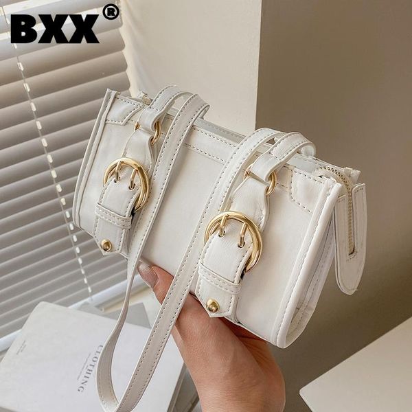 

evening bags [bxx] simple solid color pu leather for women 2021 summer shoulder bag handbags trending luxury travel hu365