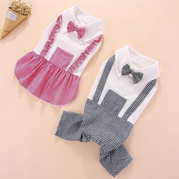 

dog apparel boy clothes jumpsuit girl dress spring summer clothing poodle bichon pug small costume pet suit coat