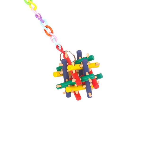 

other bird supplies hanging parrot bite colorful wood chewing cage accessories