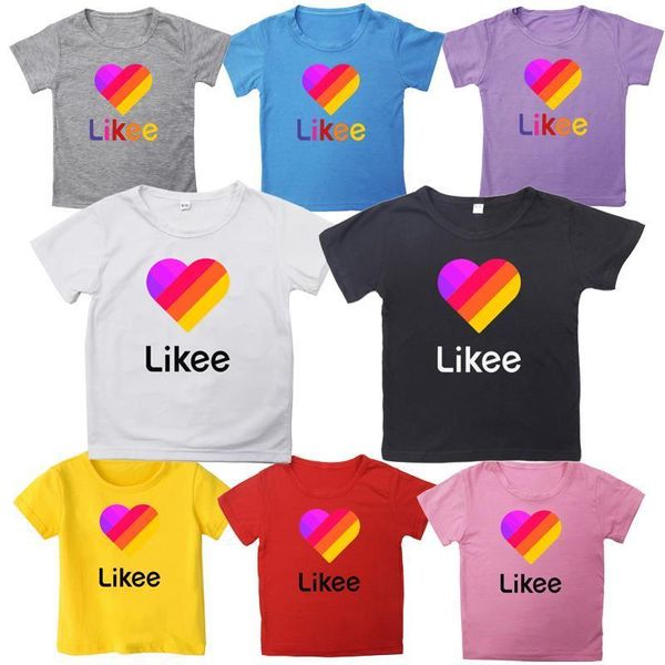 

summer child likee russia women t shirts style kids baby boys girls tee children clothes, White