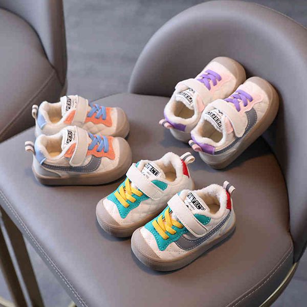 

sports shoes boys' and girls' winter walking babies 0-3 years old a half breathable non slip children's soft soled, Black