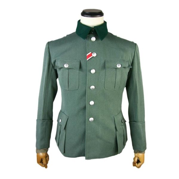 

men's tracksuits wwii german field grey gabardine officer m36 tunic jacket, Gray