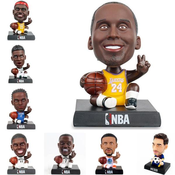 

cell phone mounts & holders universal holder moving head doll cute car stand boutique dolls toy gift messi salah neymar beckham ronaldo