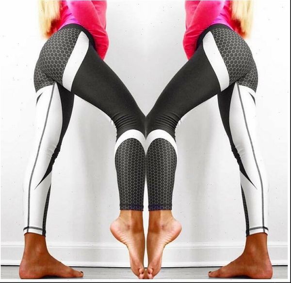 

womens legging mesh pattern print leggings fitness for women sporting workout leggins elastic slim black white pants push up