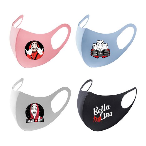 

casa la de papel banknote house printed face mask dust for boys and girls