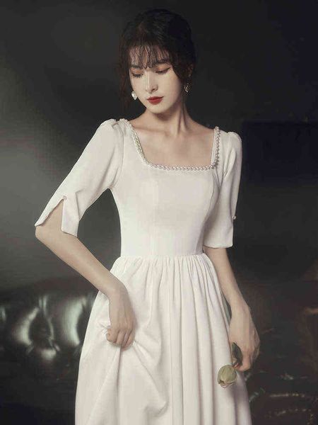 

luxury street style dresses small evening 2021 style temperament white celebriti pride over the annual party dr can wear wedding at, Black;pink