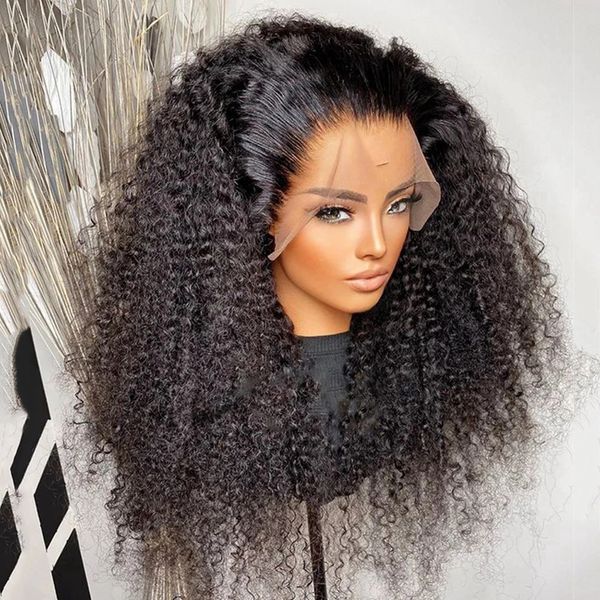 

lx brand kinky curly synthetic wig full density afro long curly lace front wigs with baby hair for women natural black lace wigfactory direc