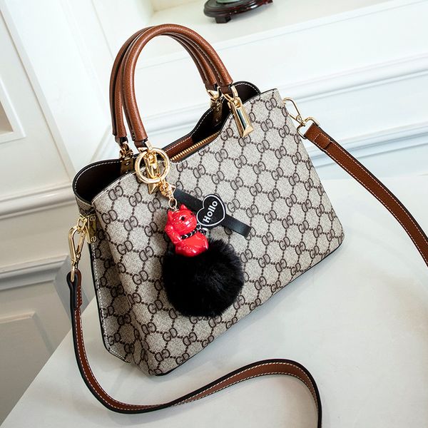 

handbag new women's hand printed texture bag single shoulder messenger bag