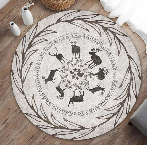 

carpets home round carpet for living room area rug nordic bedroom cartoon printing decor non slip soft chair table floor door mat