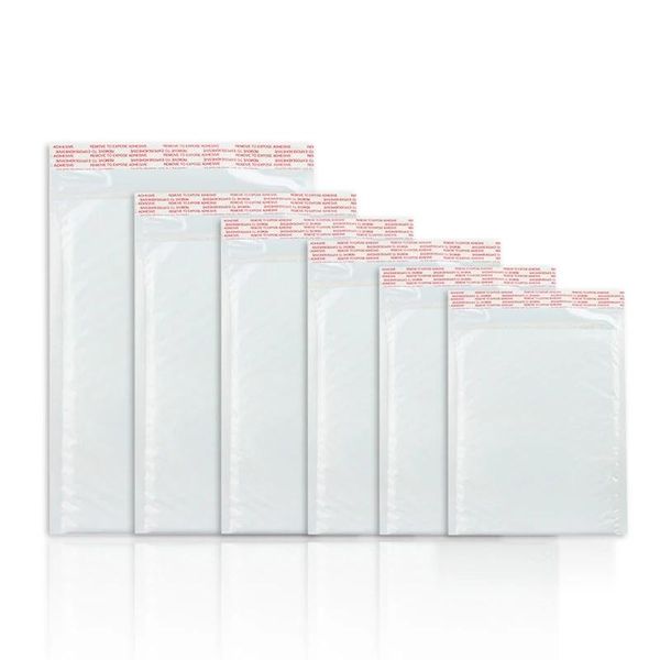

gift wrap 20/50pcs bubble mailers white poly mailer self seal padded envelopes bags for book magazine lined
