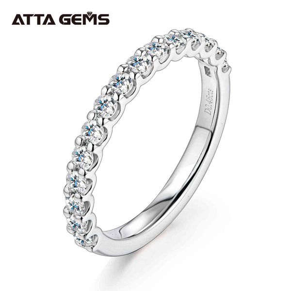 

100% 925 sterling silver wedding rings set for women sparking moissanite gemstone diamonds engagement fine jewelry, Slivery;golden