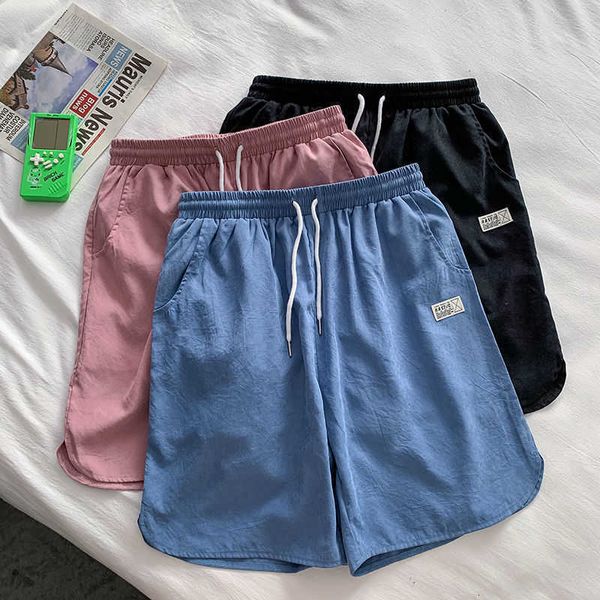 Privathinker 2021 verão linho homens shorts estilo coreano moda casual shorts soltos para homem hip hop harajuku mulheres calças curtas x0705