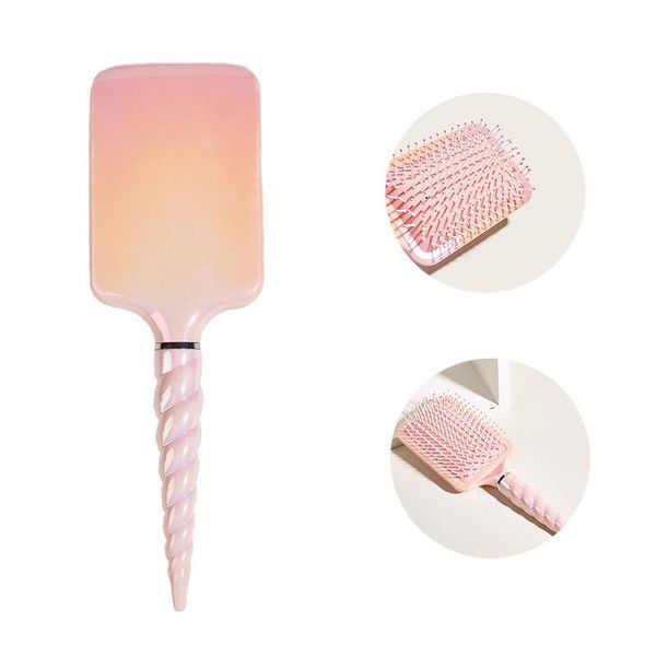 

hair brushes professional antistatic comb fluffy air bag massage modeling, Silver