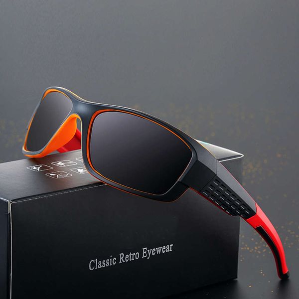 

square mark retro polarized women men sunglasses uv400, Black