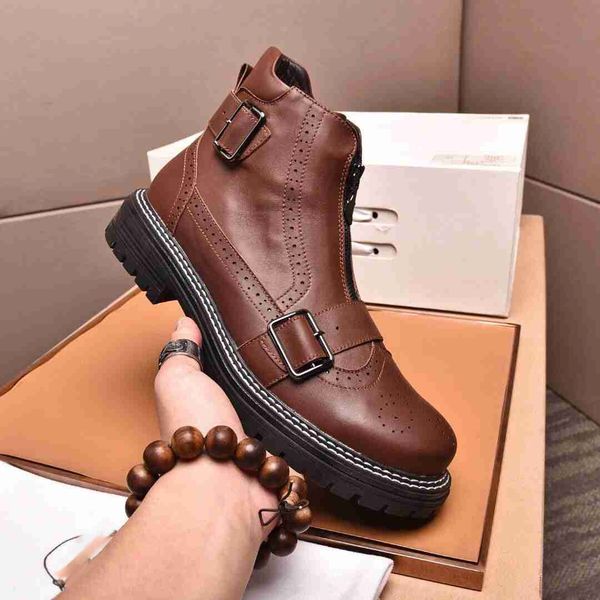 

luxury designer men casual shoes authentic metal trample lazy dress shoe buckle shoes running mens sports high gang [with box] au22, Black