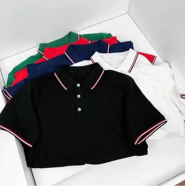 

designer mens monclair polo shirts women t-shirts fashion clothing embroidery letter business short sleeve calssic tshirt skateboard casual, White;black