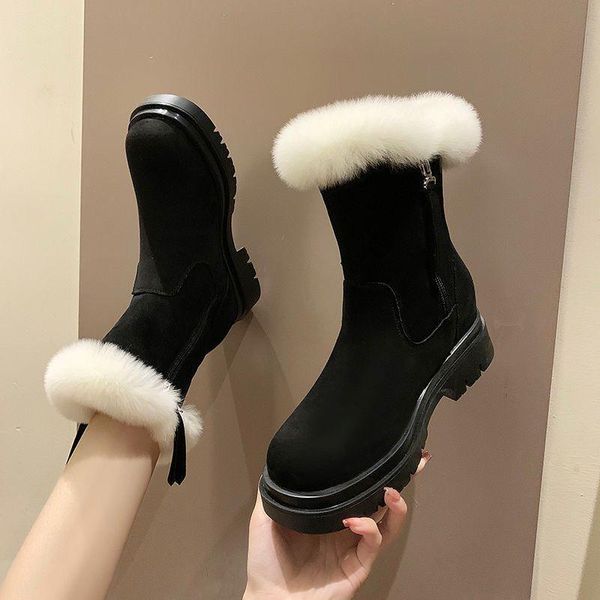 

2021 children shoes boots for girl winter kids snow girls, Black;grey