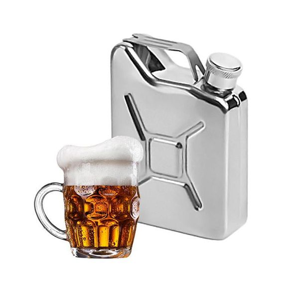 

hip flasks portable stainless steel flagon whisky flask pot bottle drinkware for men outdoor high quality