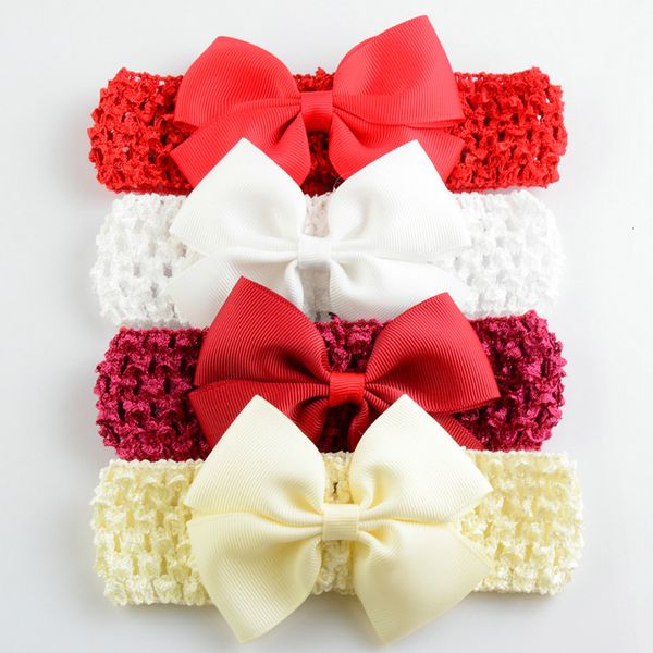 

hair accessories baby bowknot headband children forked tail bow wide grosgrain bands girls christmas headbands gift kids kha343 ws8e, Slivery;white
