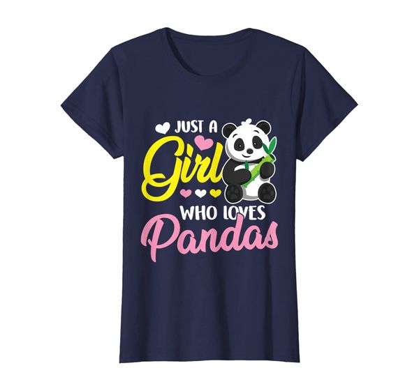 

Womens Just a girl who loves Pandas T-Shirt Cute Bear Panda Gift, Mainly pictures