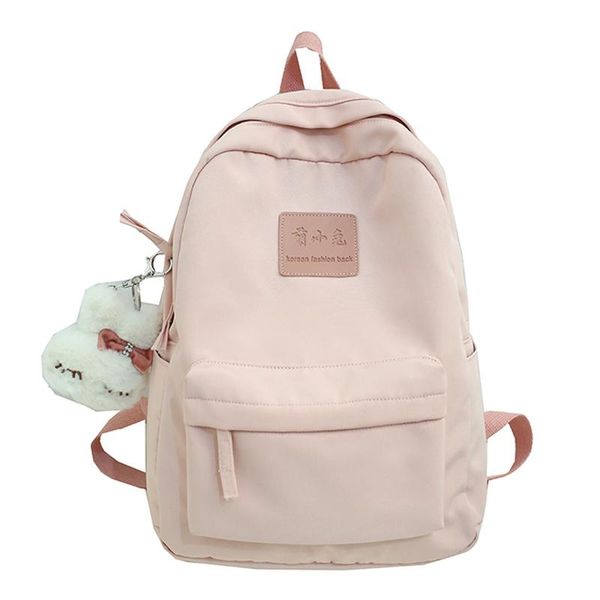 

backpack 2021 fashion waterproof student schoolbag men black nylon cute women for teenage girls school mochila rucksack