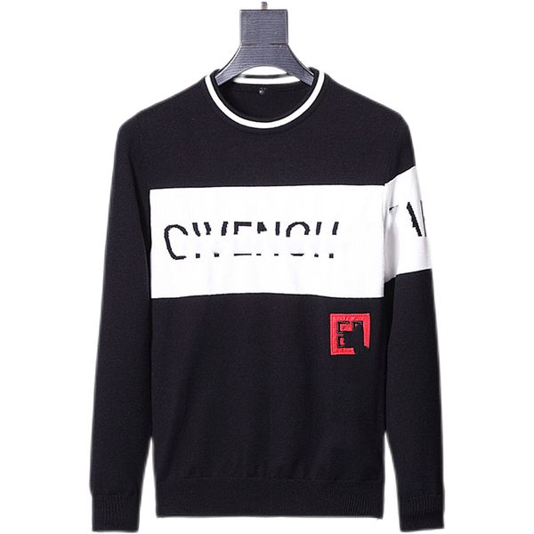 

2021 mens designer fashion sweater men women pure cotton sweater pullover long sleeve letter printed couple sweaters, White;black