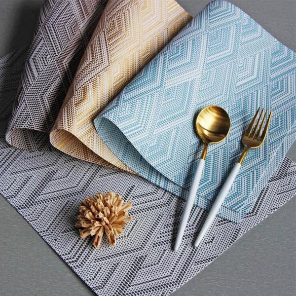 

mats & pads nordic style printed cotton linen kitchen placemat dining table mat dish cup home decor