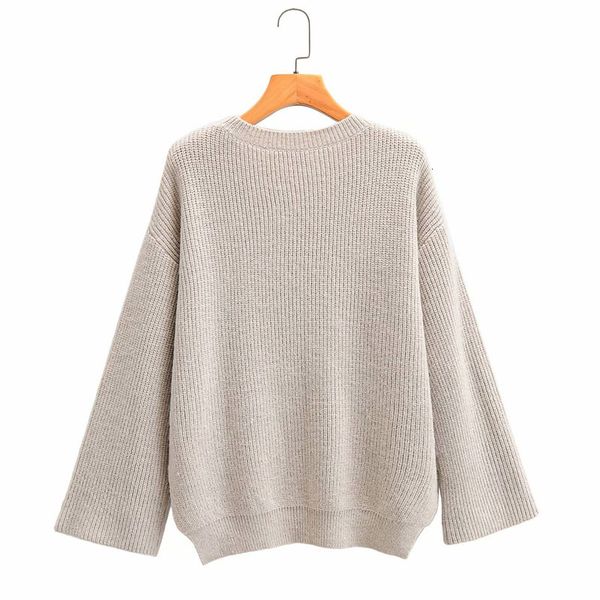 

sweaters harajuku korean round neck pullover long sleeve loose irregular women's fashion personality chic female sweater, White;black