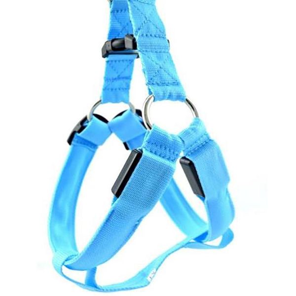 

dog collars & leashes led illuminated fashion nylon chest strap battery pets supplies solid casual modern length 43-60 cm